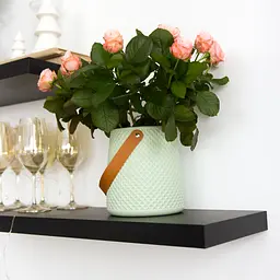 Ваза декоративна МВМ My Home, 17,5 см, оливкова (DH-FLOWERS-10 OLIVE) - мініатюра 6