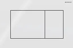Клавіша змиву Geberit Sigma01 Square білий, Білий 115.660.11.1