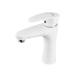 Змішувач для умивальника Plamix Cezar-001 SET white PM0661 Білий