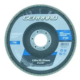Круг пелюстковий плоский - 125х22.2 P60 Т100 5482735 Gerrard