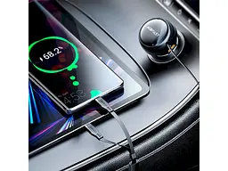 Автомобільний зарядний пристрій Acefast B13 Fast Charge 53 W + cable USB-C 0.85 м Black (6974316282921) - мініатюра 5