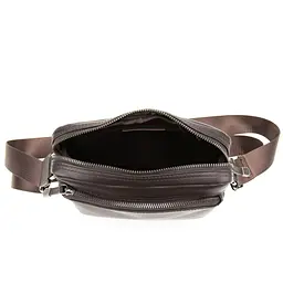 Чоловіча шкіряна сумка через плече коричнева Tiding Bag SM8-9686-4C - мініатюра 2