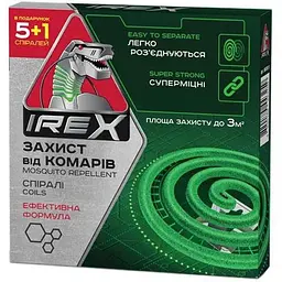 Спіраль IREX від комарів 5+1шт у подарунок