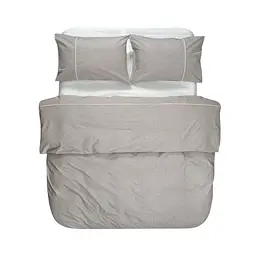 Постільна білизна Lotus Home - Premium Percale Stripe коричневий євро