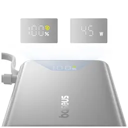 Батарея універсальна Baseus PicoGo 10000 мА·год 45 Вт PD, QC, Galaxy Natural Titanium (P10076803853-00) - мініатюра 6