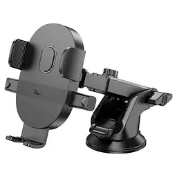 Автотримач Hoco H19 Mighty one-button car holder(center console) Чорний 6942007601580 - мініатюра 3