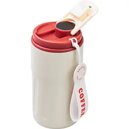 Термочашка Coffee 500 мл з датчиком температури, червоний Yiwu HP-14-10R - мініатюра 3
