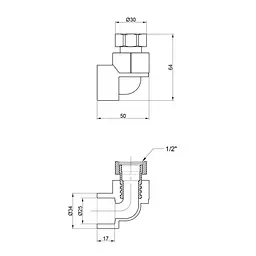 Кутник PPR Thermo Alliance з накидною гайкою 25х3/4" ВР DSE702