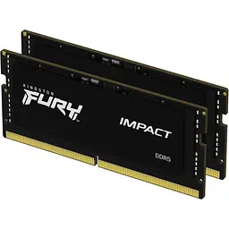 Модуль пам'яті Kingston Fury DDR5 32GB (2x16) Kingston Impact SODIMM 6000MHz FURY XMP (KF560S38IBK2-32)
