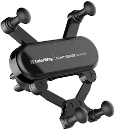 Тримач ColorWay на телефон Gravity Sensor Holder Black - мініатюра 4