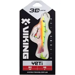 Балансир Viking Fishing Yeti Ice Jig 90mm 46.0g #4 Fire Perch - мініатюра 2