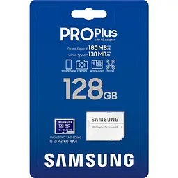 Карта пам'яті Samsung microSDXC 128GB C10 UHS-I R130MB/s PRO Plus - мініатюра 3