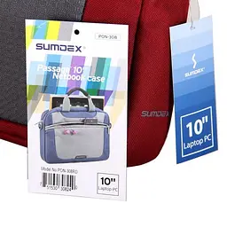 Сумка для планшета нетбука 10 дюймів Sumdex PON-308RD Червона - мініатюра 4
