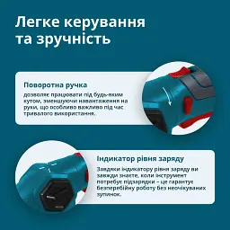 Акумуляторні ножиці для трави та живоплоту Könner&Söhnen (KS SHT-8V) - мініатюра 6