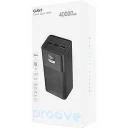 Портативна батарея Proove Giant 40000mAh 100W чорна PBGI99320001 - мініатюра 8