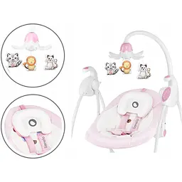 Крісло-гойдалка Lionelo Robin Pink - мініатюра 2