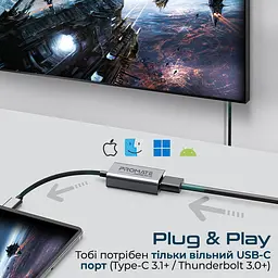Перехідник Promate HDMI-USB Type-C medialink-h1.grey (medialink-h1.grey) - мініатюра 4