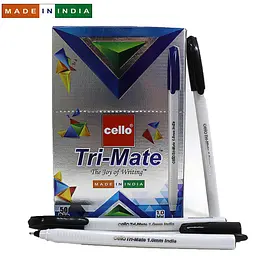 Ручка Cello Original Tri-mate, 1.0 мм, чорна, 50 шт.