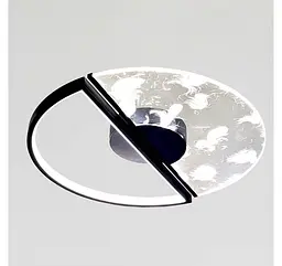 Світлодіодна люстра стельова Artlight 2470/500BK з візерунковим акриловим розсіювачем, 48W - мініатюра 3
