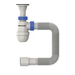 Сифон для умивальника Mixxus SU-02-A 1 1/2"×40 з литим випуском MI8184