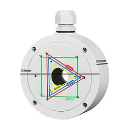 Монтажна коробка Light Vision VLC-06BXH(M), метал, 137*52 мм (75-00276) - мініатюра 2