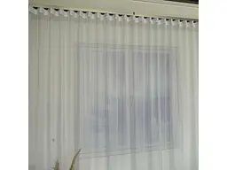 Турецький тюль креп з люрексом білий 500х270, тасьма ALBO pbe0052342 - мініатюра 6