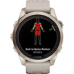 Смарт-годинник Garmin Fenix 7S Pro Sapphire Solar Edition Soft Gold with Light Sand Band (010-02776-14) [86526] - мініатюра 9