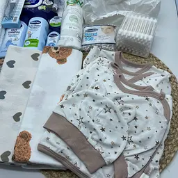 Набір для новонароджених у пологовий "Ніжний дотик" у нейтральних кольорах ЕкоМама + сумка у подарунок - мініатюра 3