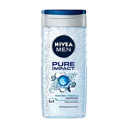 Гель для душу Nivea MEN PURE IMPACT Shower Gel 250 мл (4006000009360)