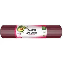 Пакети для сміття SWEET HOME 25шт 120л «СУПЕРМІЦНІ» (марун/темно-бордові)