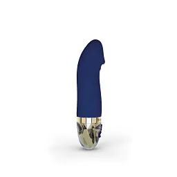 Вібратор Mystim Real Deal Neil Blue, що перезаряджається, для точки G, 16.5х3.6 см синій