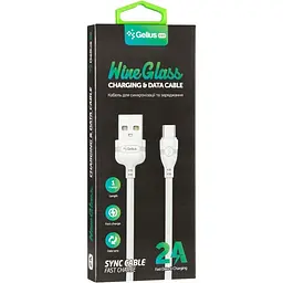 USB кабель Gelius Pro WineGlass MicroUSB White - мініатюра 2