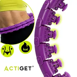 Обруч для талії Actiget (хулахуп) масажний, з обтяженням ACT0137 Violet - мініатюра 7