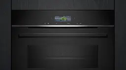 Духова шафа Siemens електрична компактна 45 л, A, дисплей, конвекція, ф-ція мікрохвиль, чорний - мініатюра 4