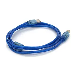 Кабель для принтера USB 2.0 AM/BM 1.5m ferrite blue Ritar (YT-AM/BM-1.5TBL)