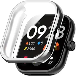 Захисний чохол Tamister для смартгодинника Redmi Watch 4 сріблястий