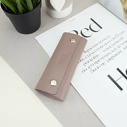 Подарунковий набір жіночий Handycover №63 (нюдовий) обкладинка на документи + обкладинка на паспорт + ключниця - мініатюра 7