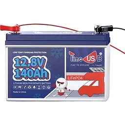 Акумулятор Timeusb LiFePO4 12V (12.8V/140Ah/1792Wh) (Timeusb-12.8V140Ah) [123767] - мініатюра 2