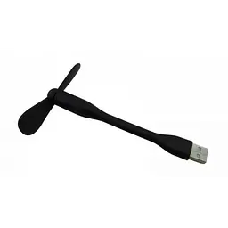 Гнучкий USB міні вентилятор для ноутбука чорний - мініатюра 5