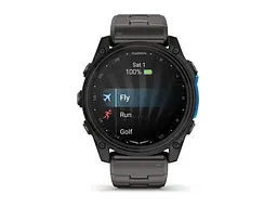 Смарт-годинник Garmin D2 Mach 2 51mm Carbon Gray DLC Titanium w. Vented Titanium Bracelet (010-02905-30/31) - мініатюра 5
