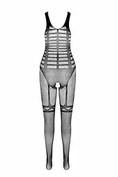 Сітчастий чорний бодістокінг-боді із симетричним малюнком Casmir CA005 One size - мініатюра 8