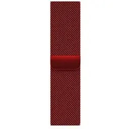 Металевий ремінець CasePro Milanese Loop Red для Apple Watch 45mm/44mm/42mm - мініатюра 4
