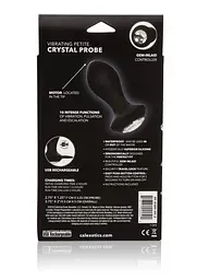Анальна пробка Calexotics Petite Crystal Probe, 9.5 см (чорний) - мініатюра 10
