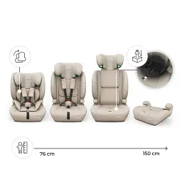 Автокрісло Kinderkraft Comfort Up 2 Plus i-Size Beige (KCCOUP02BEGPL00) - мініатюра 6