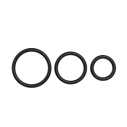 Набір ерекційних кілець Baile CockBall Rings Rubber Set, 3 шт