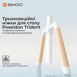 Геймерський стіл Sihoo D07 1.6m Maple/White (D07B-102/D07J-102-AB) - мініатюра 13