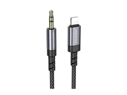 Кабель Borofone BL24 Graceful Digital Audio Conversion Cable Lightning to AUX 1m Black (6941991118975)