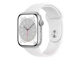 Смарт-годинник Apple Watch Series 8 GPS 45mm Silver Aluminum Case with White S. Band (MP6N3, MP6Q3)