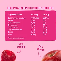 Набір натуральних фруктових снеків Bob Snail Яблуко-Малина та Манго 160 г - мініатюра 5