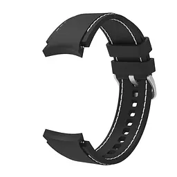 Браслет RLine для Samsung Galaxy Watch 6 Classic 43mm 6 Classic 47mm - чорно-білий ширина кріплення 20мм силікон Watchbands (W43-9WB58770110) - мініатюра 4